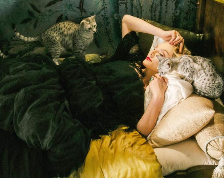Рената Литвинова лежит с котиками
