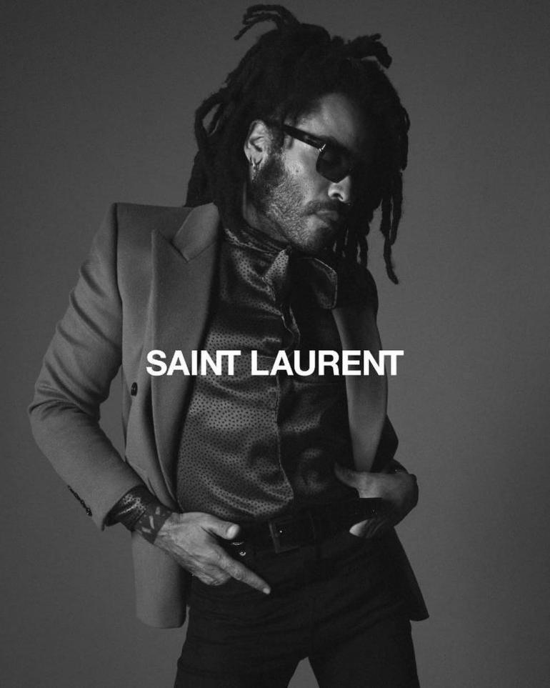 Ленни Кравиц в рекламе Saint Laurent 