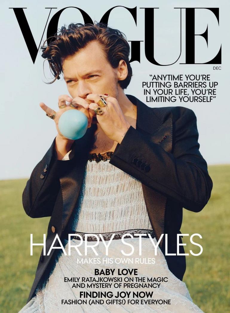 Гарри Стайлз в декабрьском номере Vogue USA