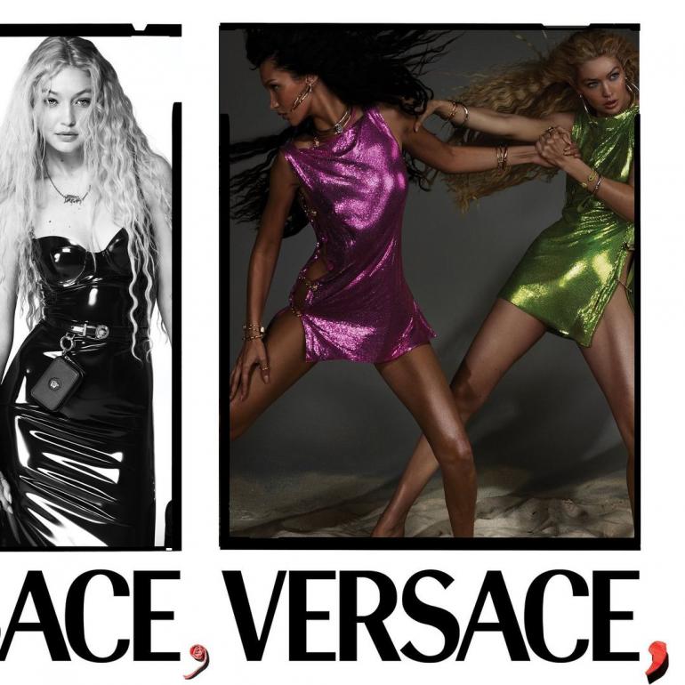 Белла та Джіджі Хадід у Versace