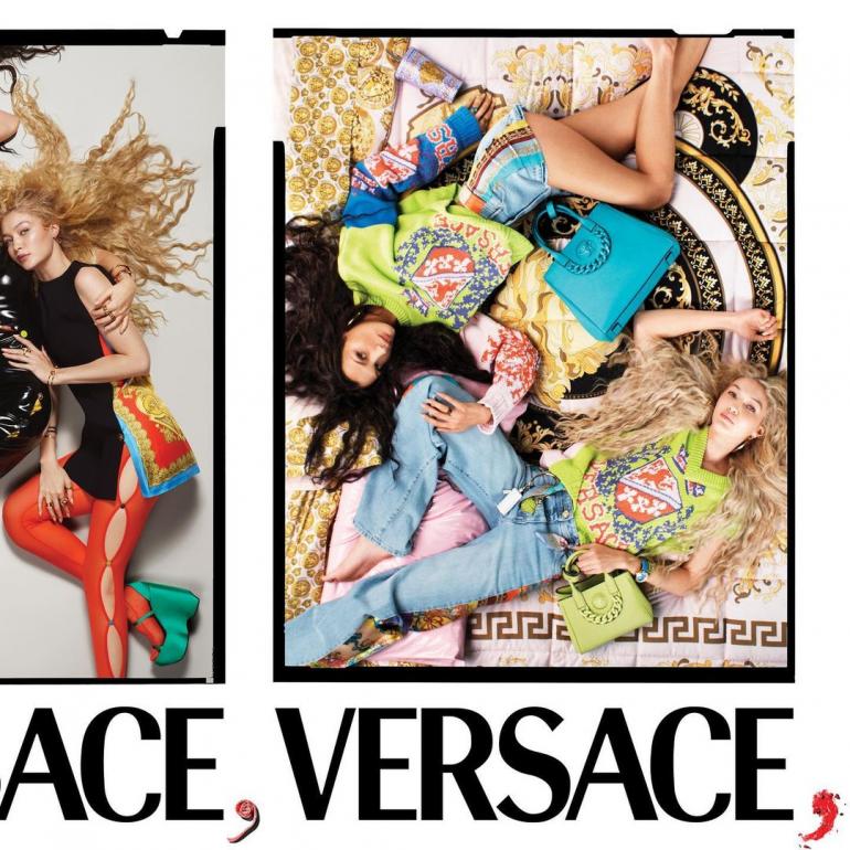 Белла та Джіджі Хадід у Versace