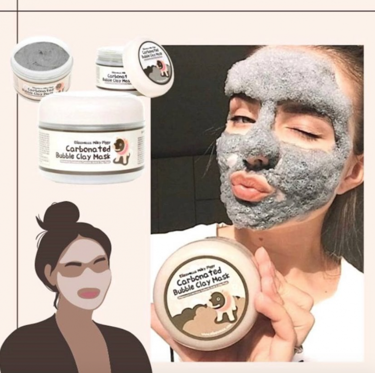 Глиняно-бульбашкова маска