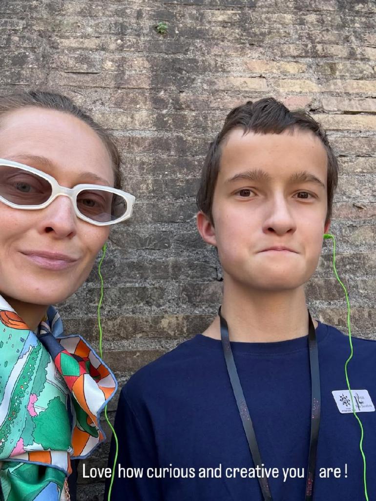 Даша з сином