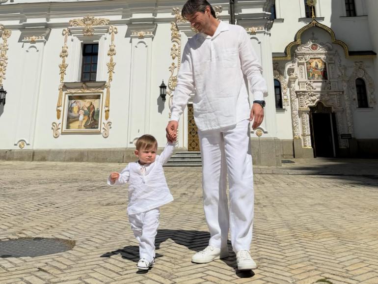 Сергій Притула з сином