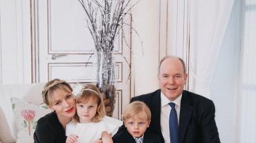 Князь Монако Альбер II с семьей