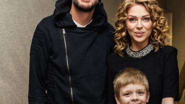 Яна Глущенко і Олег Збаращук з сином