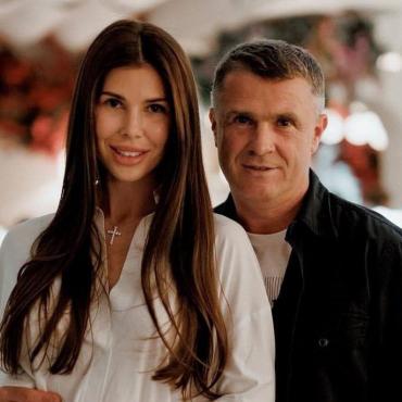 Сергій Ребров з дружиною Анною