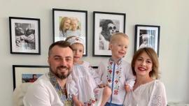 Елена Кравец с семьей