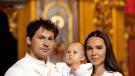 Женя Кот і Наталія Татарінцев з донькою Лелею